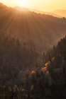 Spring sunset from Morton Overlook-Great Smoky Mountains National Park-Tennessee Art Print